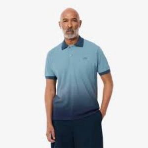 NWT LACOSTE CLASSIC FIT OMBRÉ PRINT L.12.12 POLO SHIRT